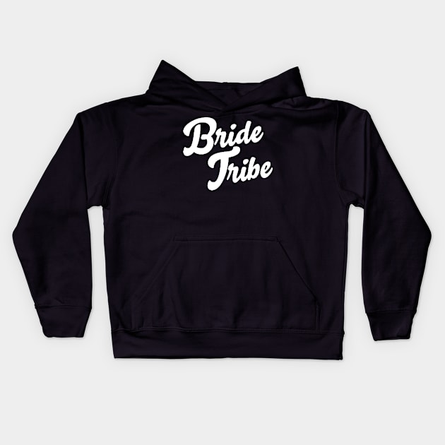 bride tribe Kids Hoodie by luckyboystudio